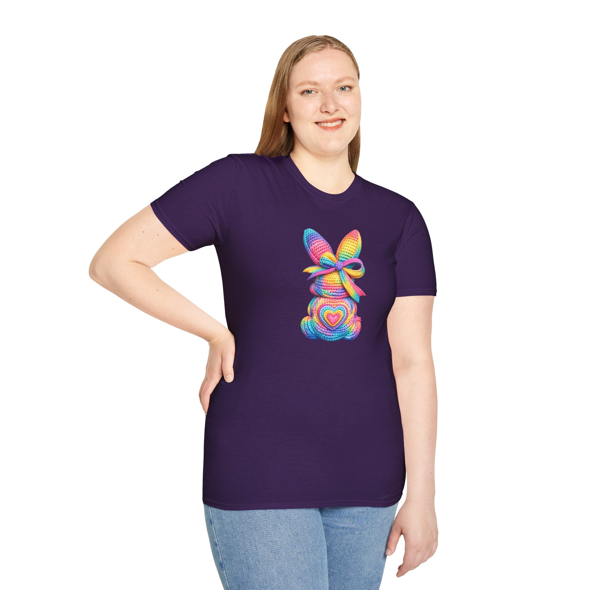Tie Dye Bunny- Unisex Softstyle T-Shirt