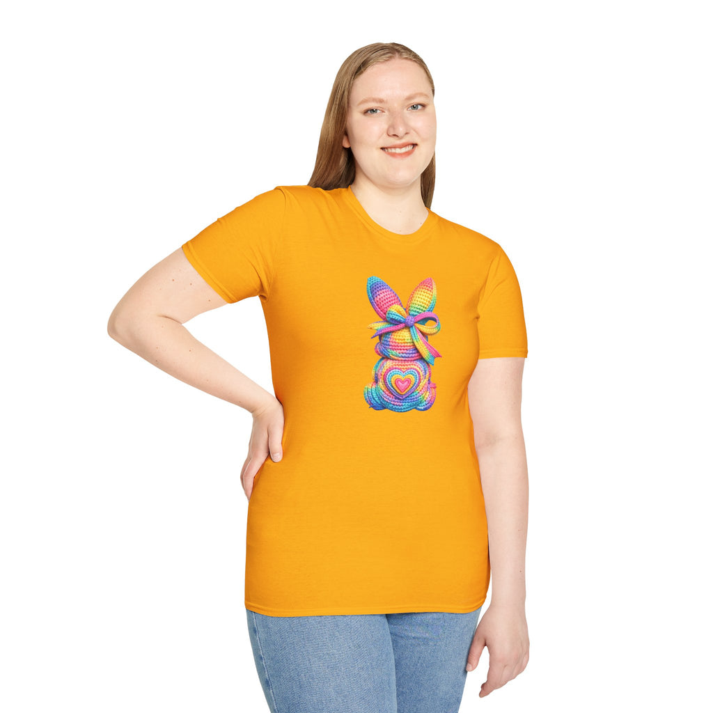 Tie Dye Bunny- Unisex Softstyle T-Shirt