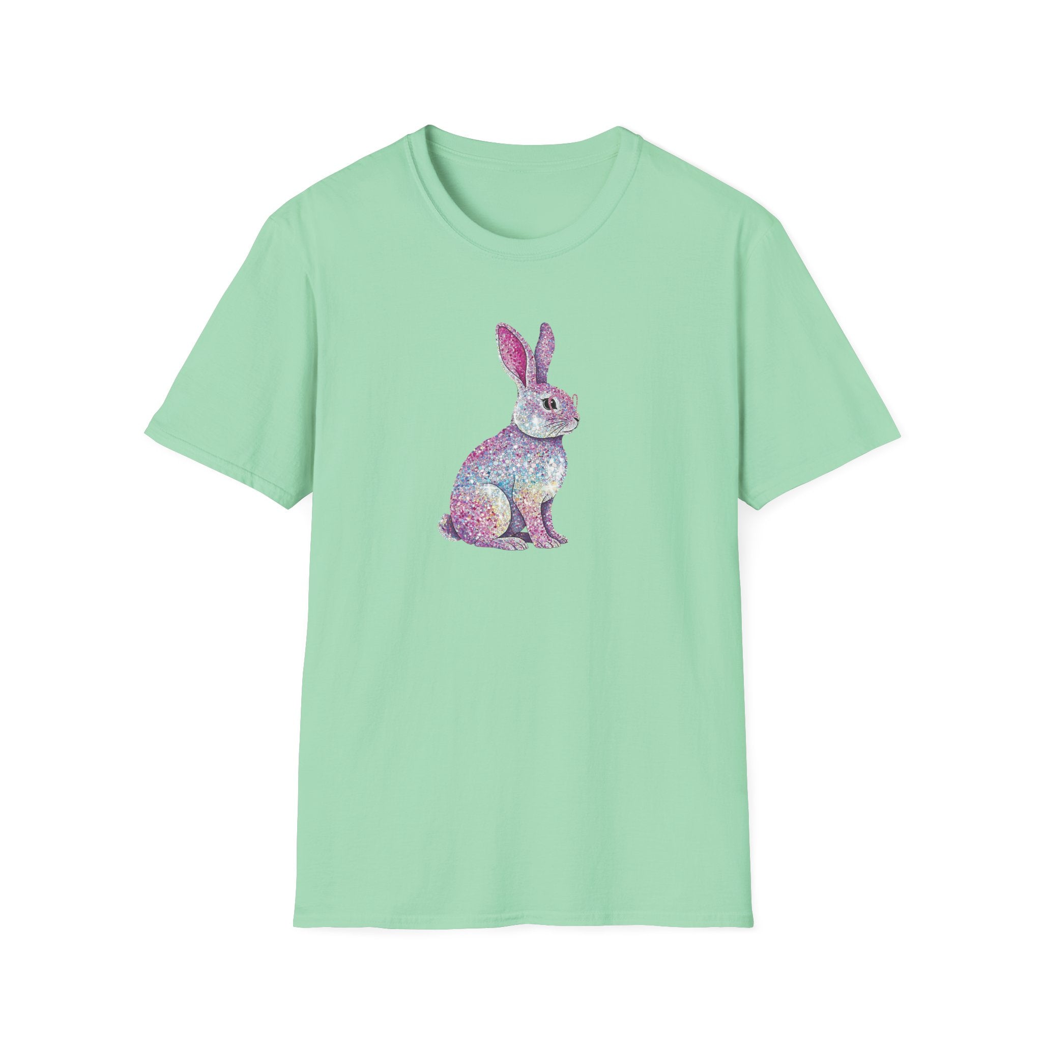 Glitter Bunny- Unisex Softstyle T-Shirt