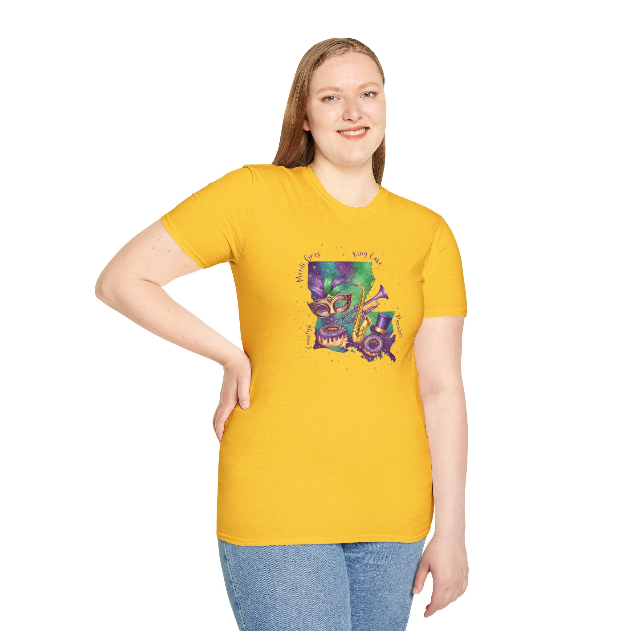 The Best of Louisiana Mardi Gras- Unisex Softstyle T-Shirt