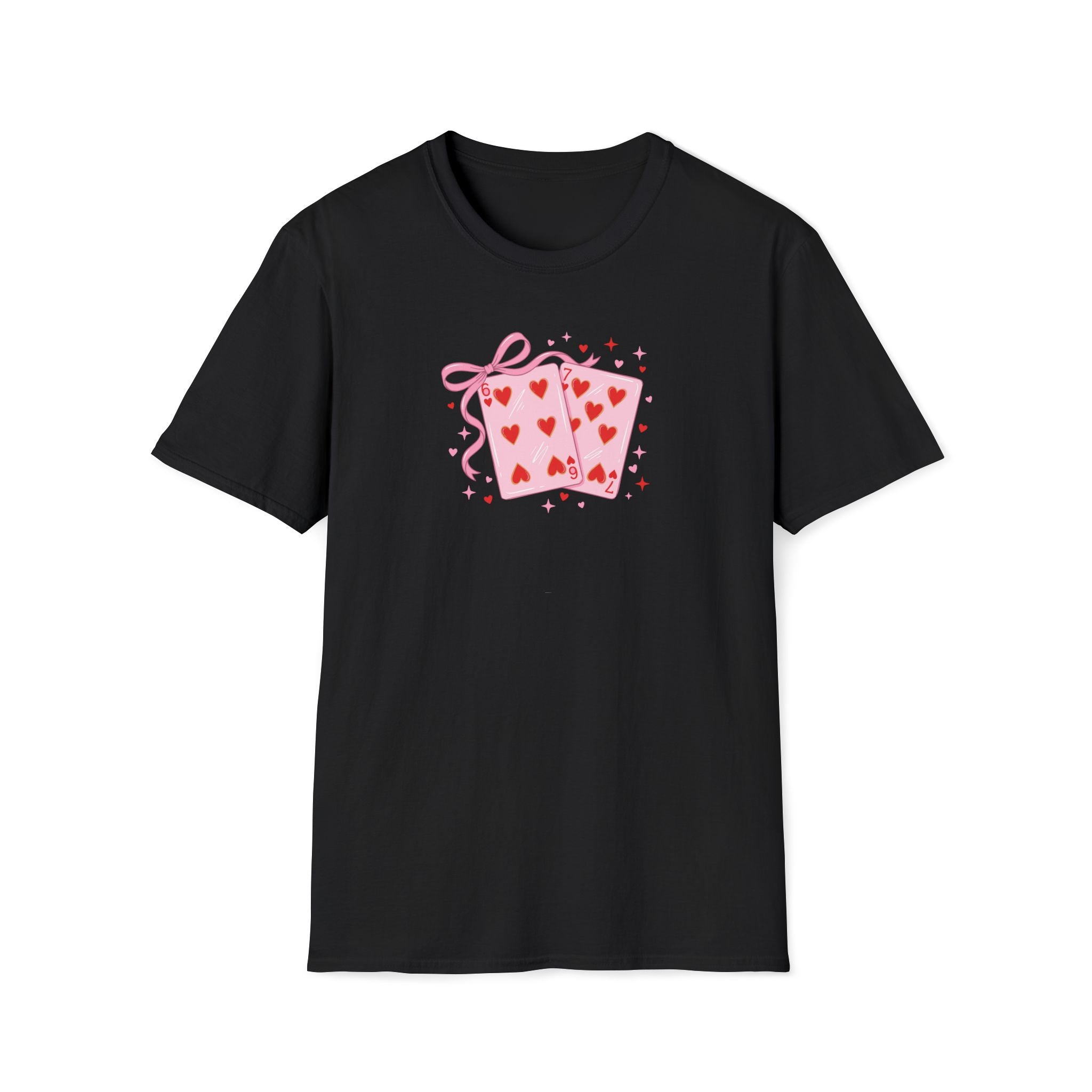 6 7 Cards- Unisex Softstyle T-Shirt