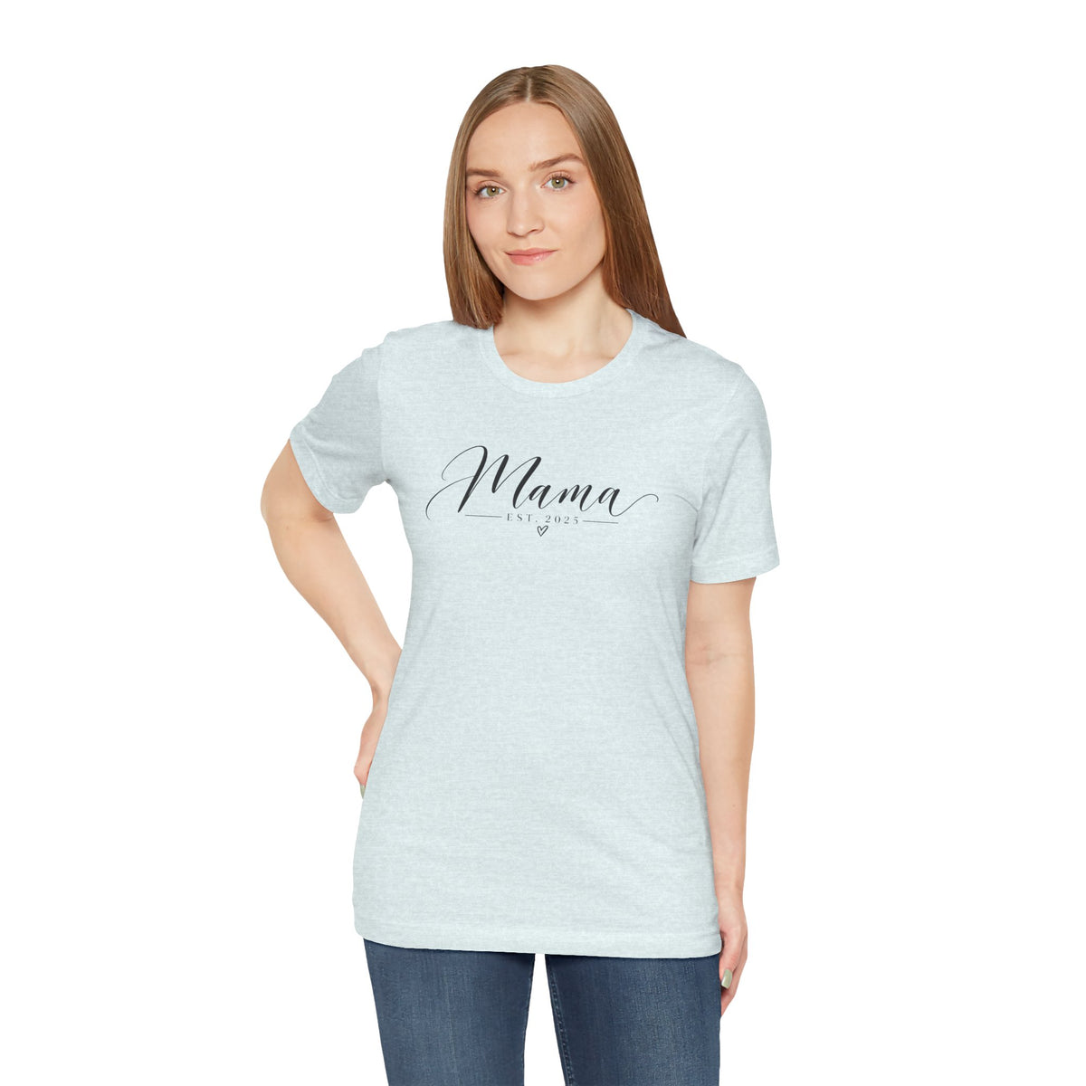 Mama Est. 2025 T-Shirt — Elegant Script Mama Tee